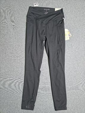 NWT Black Active High-Waist Leggings with Side Pockets Large